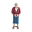 Crofta Miniature People Figurine DIY Projects Handpainted Model Train People Figure Grandma