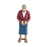 Crofta Miniature People Figurine DIY Projects Handpainted Model Train People Figure Grandma