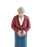 Crofta Miniature People Figurine DIY Projects Handpainted Model Train People Figure Grandma