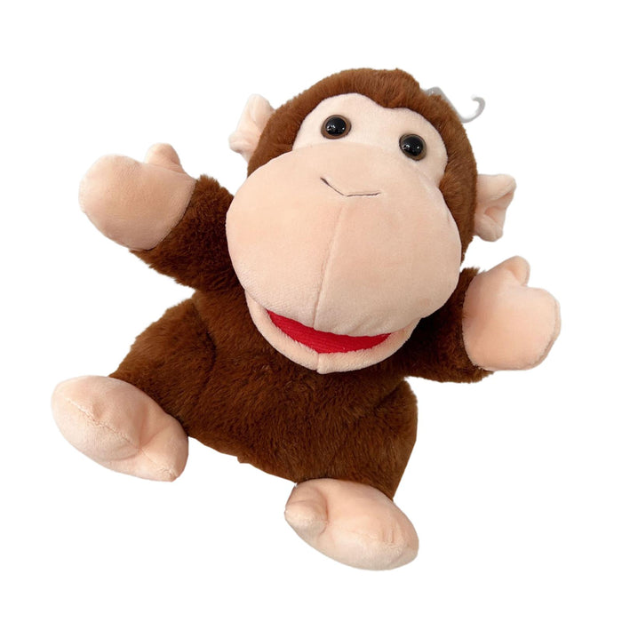 Crofta Plush Pretend Toy Soft Animal Finger Puppet for Preschool Teaching Kids Gift monkey