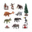 Crofta 12Pcs Mini Prehistoric Animal Model Holiday Present Ancient Animal Figurines Style B