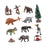 Crofta 12Pcs Mini Prehistoric Animal Model Holiday Present Ancient Animal Figurines Style B