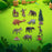 Crofta 12Pcs Mini Prehistoric Animal Model Holiday Present Ancient Animal Figurines Style B