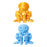 Crofta 3D Printed Octopod Animals Toy Decoration 3D Printing for Birthday Gifts yellow