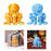 Crofta 3D Printed Octopod Animals Toy Decoration 3D Printing for Birthday Gifts yellow