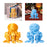 Crofta 3D Printed Octopod Animals Toy Decoration 3D Printing for Birthday Gifts yellow