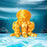 Crofta 3D Printed Octopod Animals Toy Decoration 3D Printing for Birthday Gifts yellow