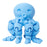 Crofta 3D Printed Octopod Animals Toy Decoration 3D Printing for Birthday Gifts blue