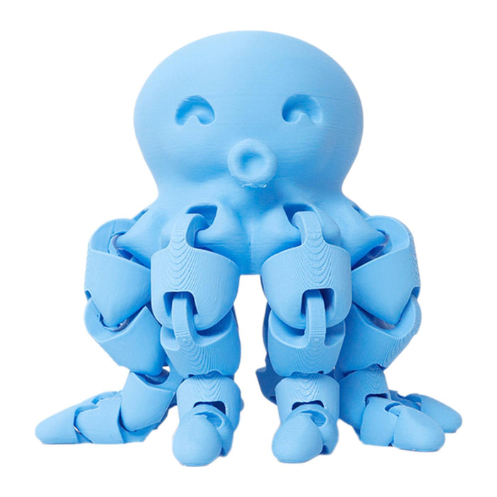 Crofta 3D Printed Octopod Animals Toy Decoration 3D Printing for Birthday Gifts blue