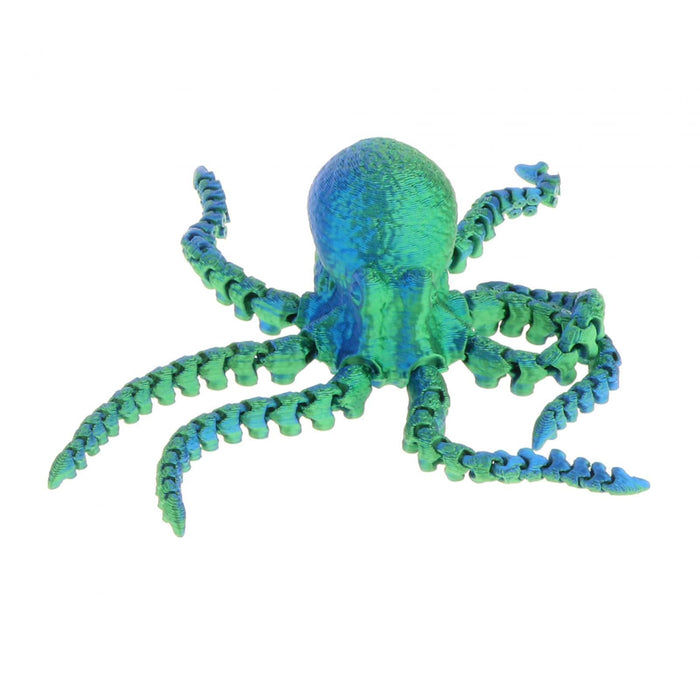 Crofta 3D Printed Octopus Animals Toy DIY Fidget for Birthday Festivals Funny Gifts 19cm  Green