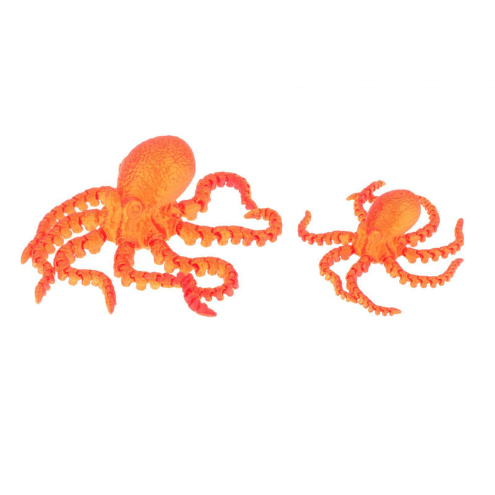 Crofta 3D Printed Octopus Animals Toy DIY Fidget for Birthday Festivals Funny Gifts 19cm Red