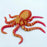 Crofta 3D Printed Octopus Animals Toy DIY Fidget for Birthday Festivals Funny Gifts 19cm Red