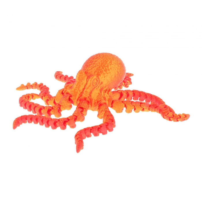 Crofta 3D Printed Octopus Animals Toy DIY Fidget for Birthday Festivals Funny Gifts 27cm Red