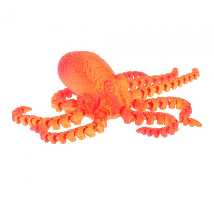 Crofta 3D Printed Octopus Animals Toy DIY Fidget for Birthday Festivals Funny Gifts 27cm Red