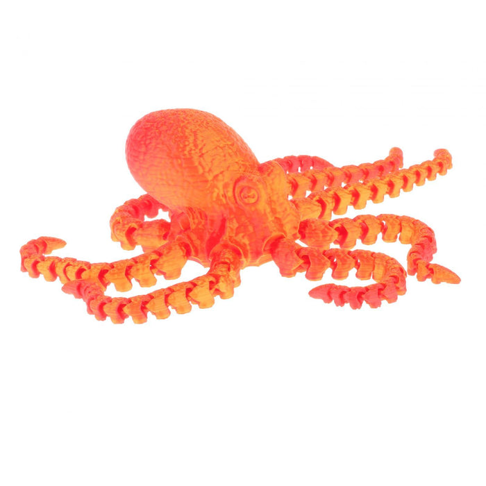 Crofta 3D Printed Octopus Animals Toy DIY Fidget for Birthday Festivals Funny Gifts 27cm Red