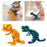 Crofta 3D Printed Dinosaur Toy Novelty Articulated Figurines for Holiday Car Office Golden