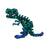 Crofta 3D Printed Dinosaur Toy Novelty Articulated Figurines for Holiday Car Office Blue Green