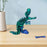 Crofta 3D Printed Dinosaur Toy Novelty Articulated Figurines for Holiday Car Office Blue Green