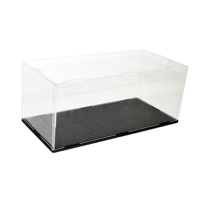 Crofta Acrylic Display Case Crafts with Base for Souvenirs Cosmetics Action Figures 29.5cmx15.5cmx12.5cm