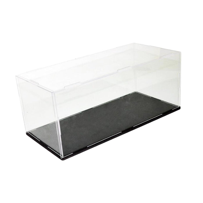 Crofta Acrylic Display Case Crafts with Base for Souvenirs Cosmetics Action Figures 29.5cmx15.5cmx12.5cm