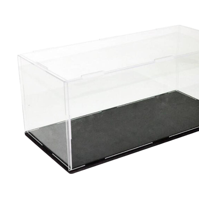 Crofta Acrylic Display Case Crafts with Base for Souvenirs Cosmetics Action Figures 29.5cmx15.5cmx12.5cm