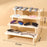 Crofta Wooden Display Riser Stand Action Figures Storage Shelf for Toys Living Room 4 layer