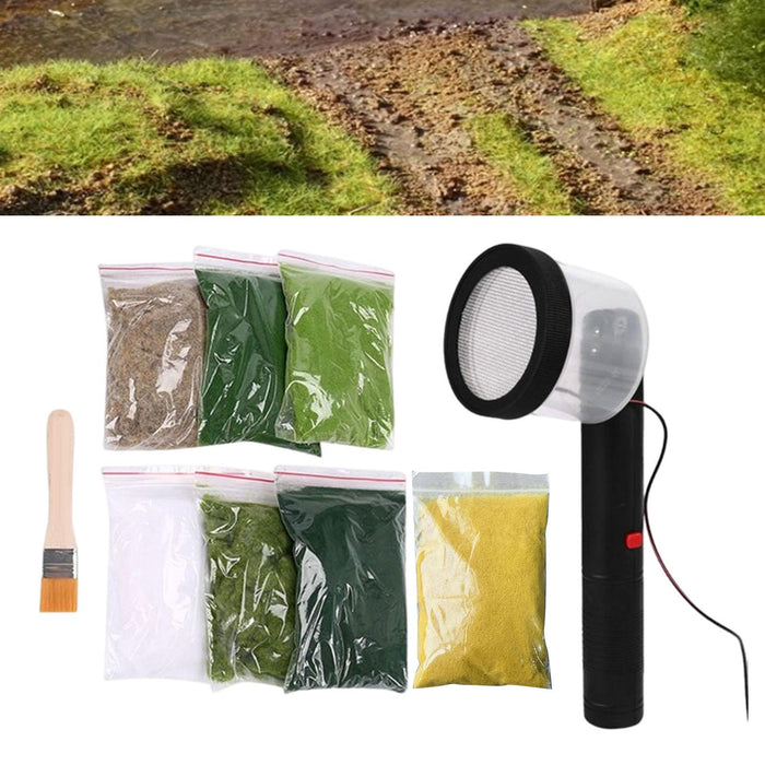 Crofta Static Grass Applicator Accessories for Velvet Dashboard Railway Micro Model