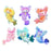 Crofta 6Pcs Plush Figure Toy DIY Deep Sea Stars Series for Girls Adults Children