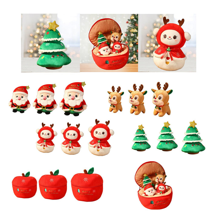 Crofta Christmas Plush Toy Cuddly Stuffed Animal Toy for Kids Party Supplies Indoor