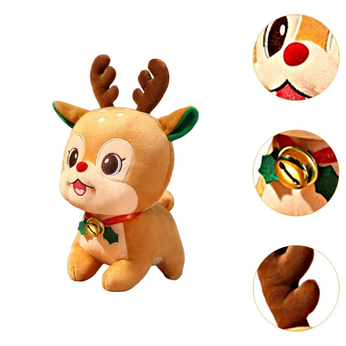 Crofta Christmas Plush Toy Cuddly Stuffed Animal Toy for Kids Party Supplies Indoor