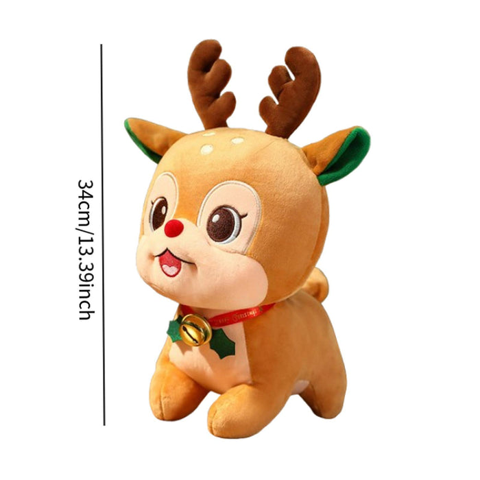 Crofta Christmas Plush Toy Cuddly Stuffed Animal Toy for Kids Party Supplies Indoor