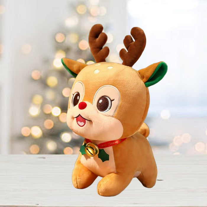 Crofta Christmas Plush Toy Cuddly Stuffed Animal Toy for Kids Party Supplies Indoor