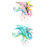 Crofta Simulation Dragon Figurine Mythical Animals Model for Cake Toppers Bath Toys pink