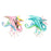 Crofta Simulation Dragon Figurine Mythical Animals Model for Cake Toppers Bath Toys pink