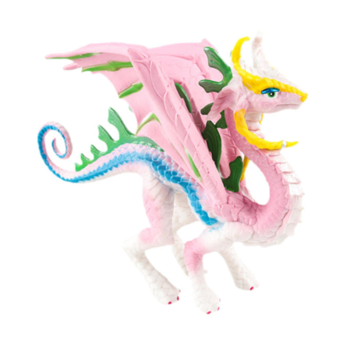 Crofta Simulation Dragon Figurine Mythical Animals Model for Cake Toppers Bath Toys pink