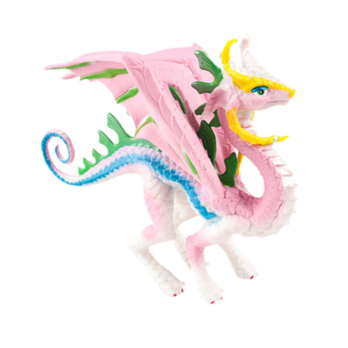 Crofta Simulation Dragon Figurine Mythical Animals Model for Cake Toppers Bath Toys pink