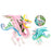 Crofta Simulation Dragon Figurine Mythical Animals Model for Cake Toppers Bath Toys pink