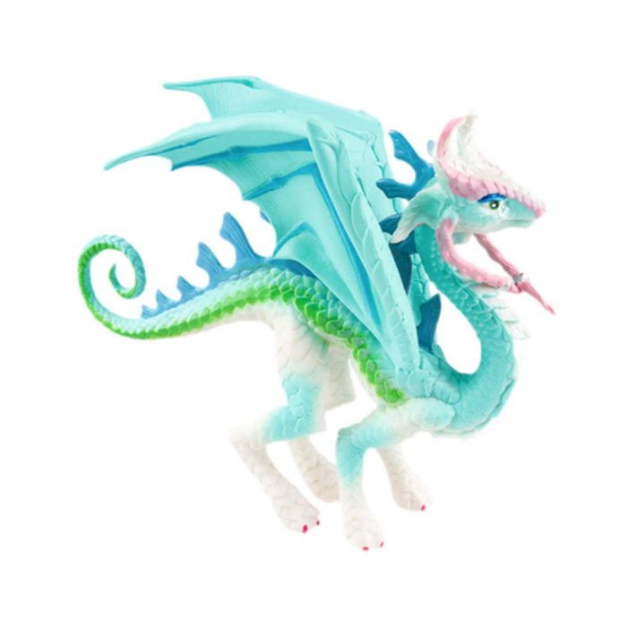 Crofta Simulation Dragon Figurine Mythical Animals Model for Cake Toppers Bath Toys blue