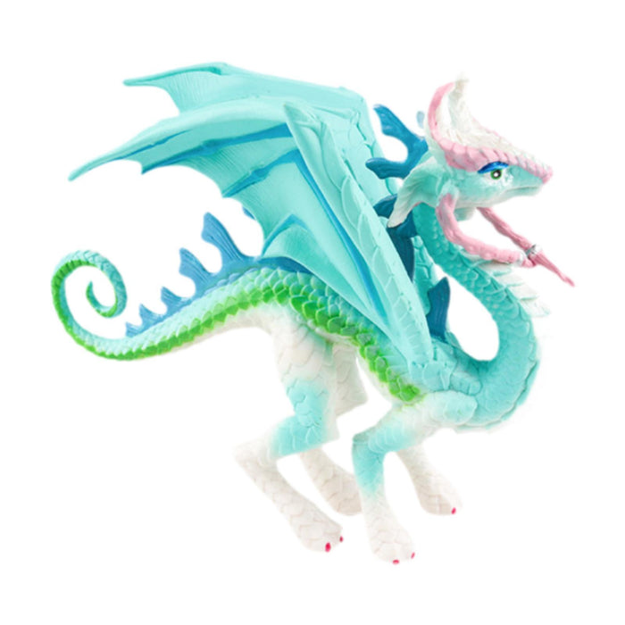 Crofta Simulation Dragon Figurine Mythical Animals Model for Cake Toppers Bath Toys blue