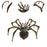 Crofta 3D Spider Model Kit Creative Hand Assembled Model for Office Bar Collections