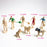 Crofta 8x Mini Prehistoric Animal Model Cake Topper Sand Table Landscape Decoration