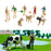 Crofta 8x Mini Prehistoric Animal Model Cake Topper Sand Table Landscape Decoration