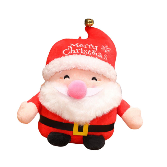 Crofta Christmas Plush Toy Hugging Gift Soft Xmas Doll for Boys Girls Tabletop Room Santa Claus B