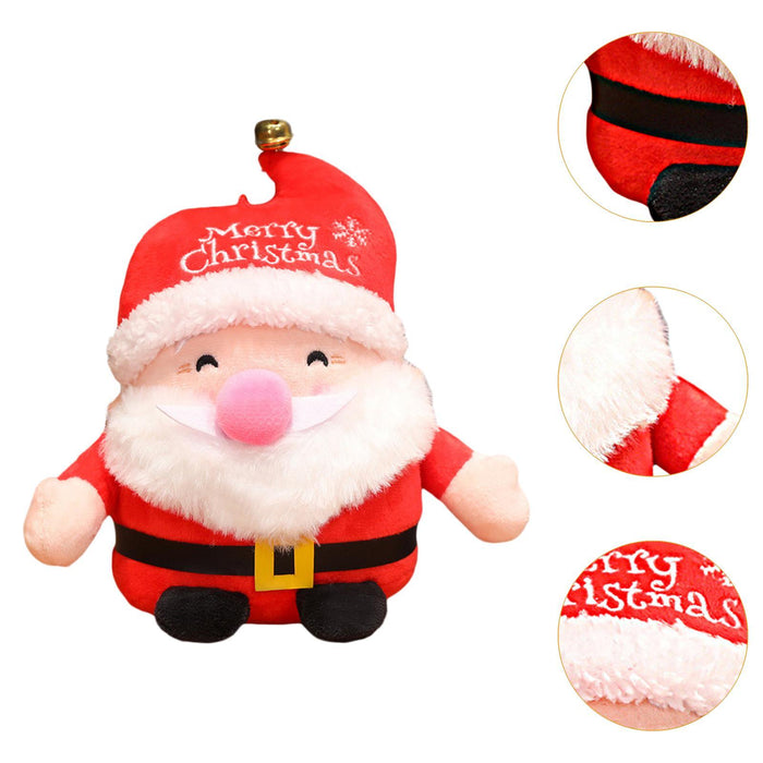 Crofta Christmas Plush Toy Hugging Gift Soft Xmas Doll for Boys Girls Tabletop Room Santa Claus B