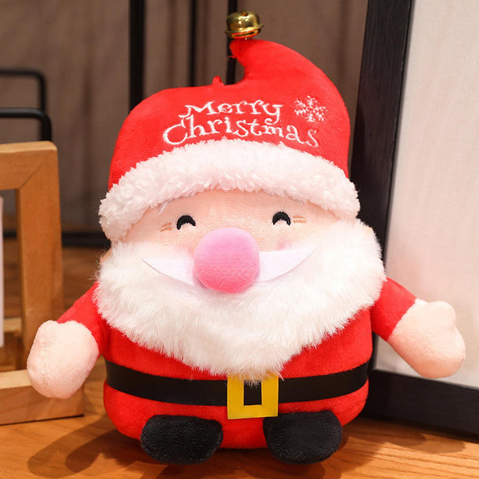 Crofta Christmas Plush Toy Hugging Gift Soft Xmas Doll for Boys Girls Tabletop Room Santa Claus B