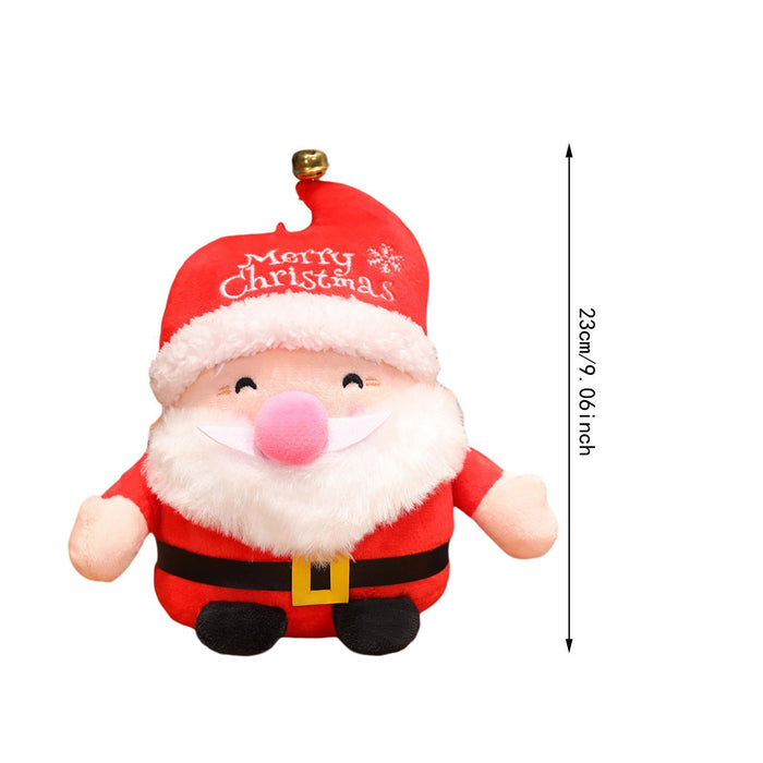 Crofta Christmas Plush Toy Hugging Gift Soft Xmas Doll for Boys Girls Tabletop Room Santa Claus B