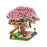 Crofta Cherry Blossom Micro Building Set Japanese Sakura Tree House Model Set