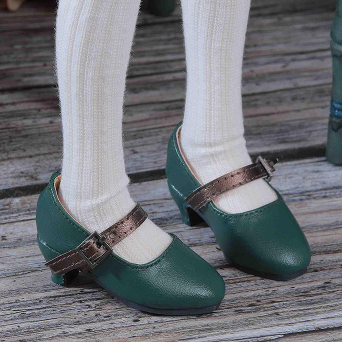 Crofta 1/4 Female Figure Shoes Retro Sturdy Doll Accessories Realistic Fashion Mini green