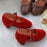 Crofta 1/4 Female Figure Shoes Retro Sturdy Doll Accessories Realistic Fashion Mini bright red