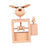 Crofta Wooden Flying Piggy Ornament Retro for Table Centerpieces Office Living Room